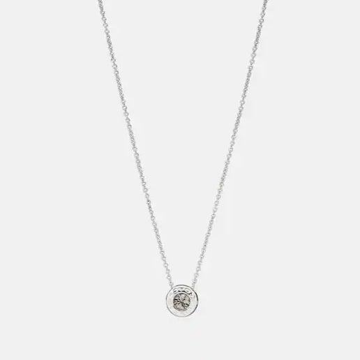 Open Circle Stone Strand Necklace