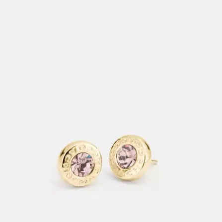 Open Circle Stone Strand Earrings