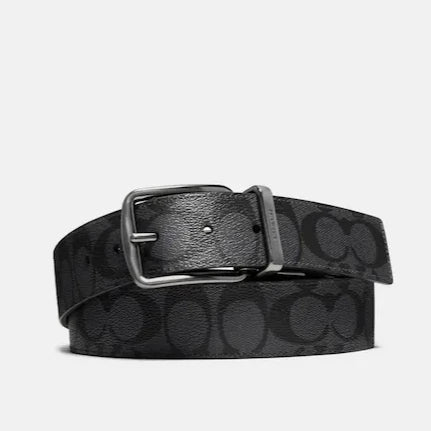 Wide Harness Cut To Size Reversible Belt In Signature Canvas